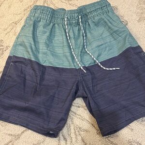 Goodfellow & Co Teal and Navy Swim Board Shorts